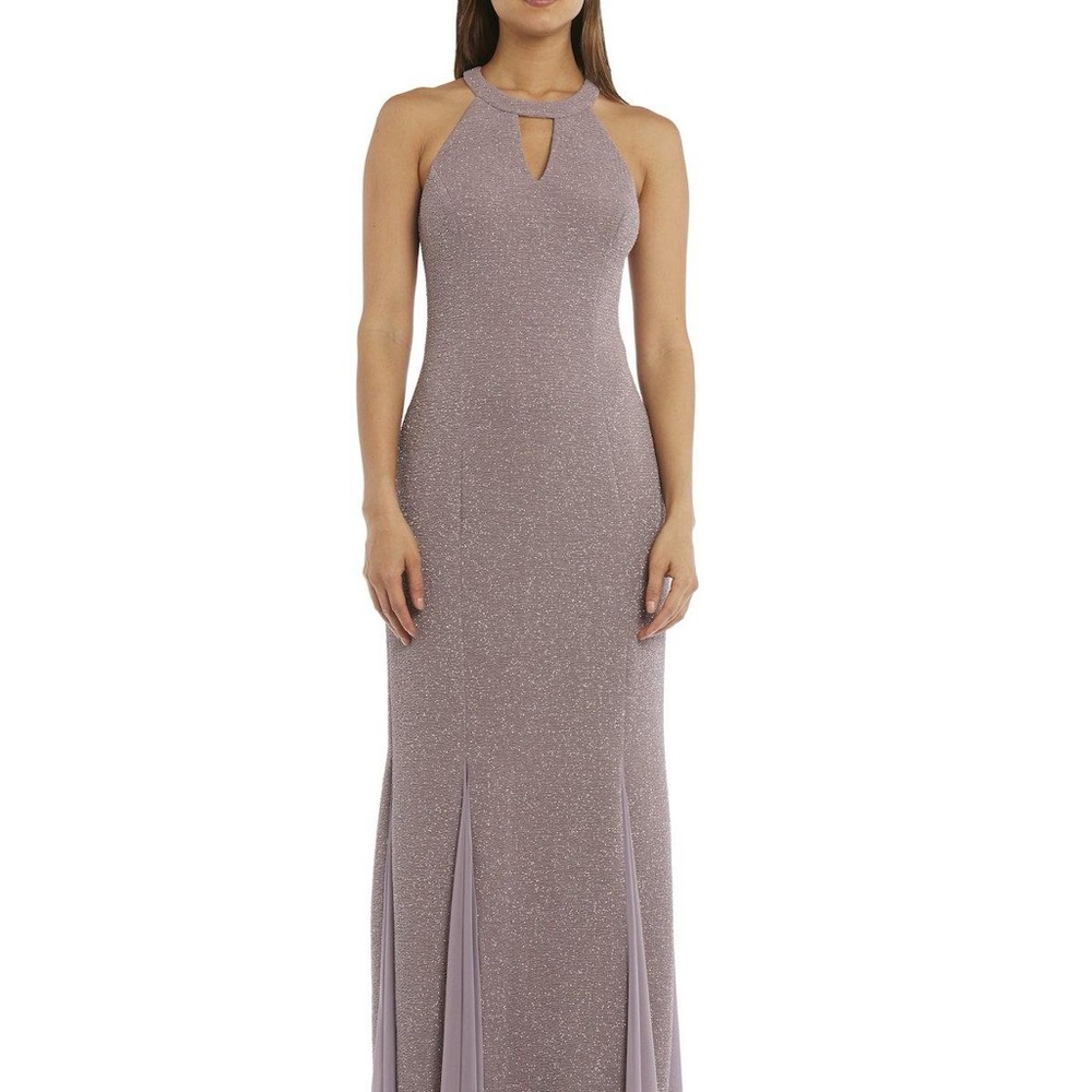Night Way Collections Sparkling Mauve Maxi Dress NWT